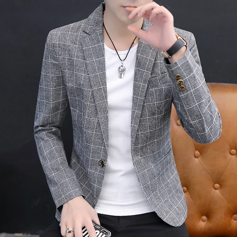 Slim Fit Men's Autumn Spring Plaid Casual irt Youthful Busin Outerwear Stand Tailoring Iron Free Polyester Long Sve
Slim Fit Men's Autumn Spring Plaid Casual irt Youthful Busin Outerwear Stand Tailoring Iron Free Polyester Long Sve