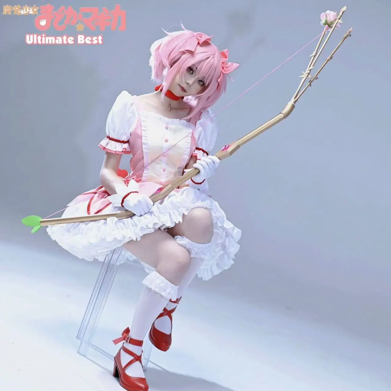 Kaname Madoka Cosplay Bow and Arrow Rose Weapons props Puella Magi Madoka Magica Uniform Accessory Halloween Christmas Carnival
Kaname Madoka Cosplay Bow and Arrow Rose Weapons props Puella Magi Madoka Magica Uniform Accessory Halloween Christmas Carnival