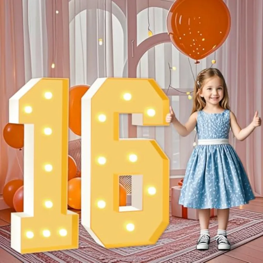 Marquee s Large Light Up s th Birthday Decorations for Girls Boys Cardboard Numbers for Women Men Anniversary Party Decor Backd
Marquee s Large Light Up s th Birthday Decorations for Girls Boys Cardboard Numbers for Women Men Anniversary Party Decor Backd