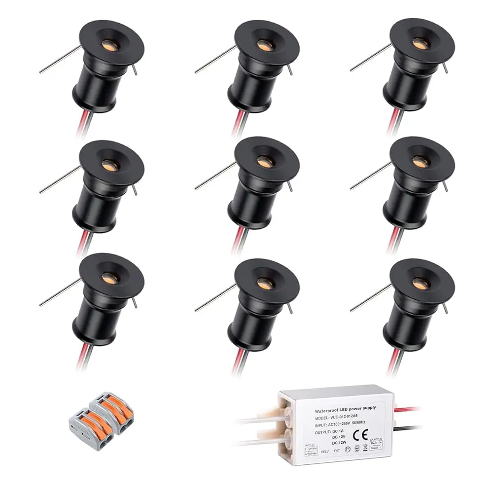 Mini Downlight 12V 1W 4000K 9Pa Bla Shell,Used For Indoor Wardrobe Lighting, Cabinet Lighting, Artwork Mini Light, Embedded
Mini Downlight 12V 1W 4000K 9Pa Bla Shell,Used For Indoor Wardrobe Lighting, Cabinet Lighting, Artwork Mini Light, Embedded