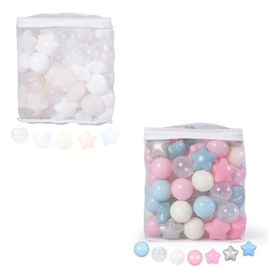 Star Balls for Ball Pits 300 Count Plastic Balls for Baby Ball Pit for Boys Girls Toddlers Play Tent
Star Balls for Ball Pits 300 Count Plastic Balls for Baby Ball Pit for Boys Girls Toddlers Play Tent