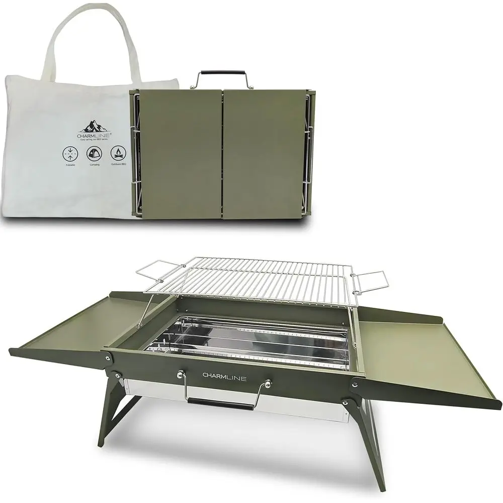 Portable Charcoal BBQ Grill for 3-5 People, Suitable for Camping, Garden, Beach, and Picnic, Green
Portable Charcoal BBQ Grill for 3-5 People, Suitable for Camping, Garden, Beach, and Picnic, Green