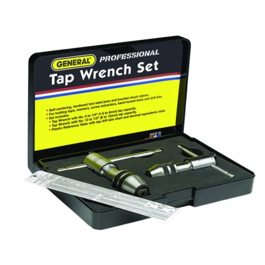 Professional Tap Wrenches #165 - Ratchet Holder with Reference Table for 0 to 1/2-Inch Taps - Set of 2
Professional Tap Wrenches #165 - Ratchet Holder with Reference Table for 0 to 1/2-Inch Taps - Set of 2