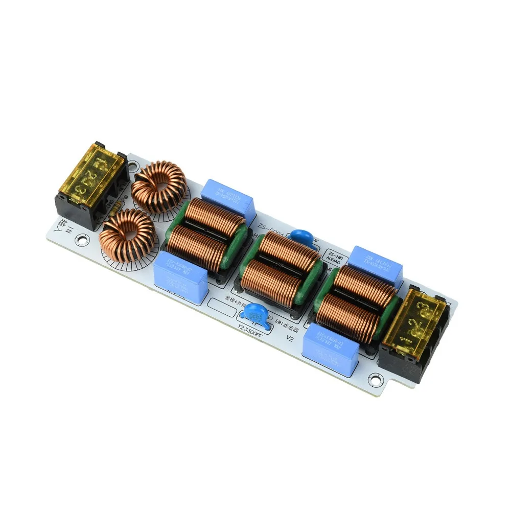 4-Stage Single Phase AC EMI EMC Filter 110-250V 10A Electromagnetic Interference Suppressor Audio Amplifier Power Module
4-Stage Single Phase AC EMI EMC Filter 110-250V 10A Electromagnetic Interference Suppressor Audio Amplifier Power Module