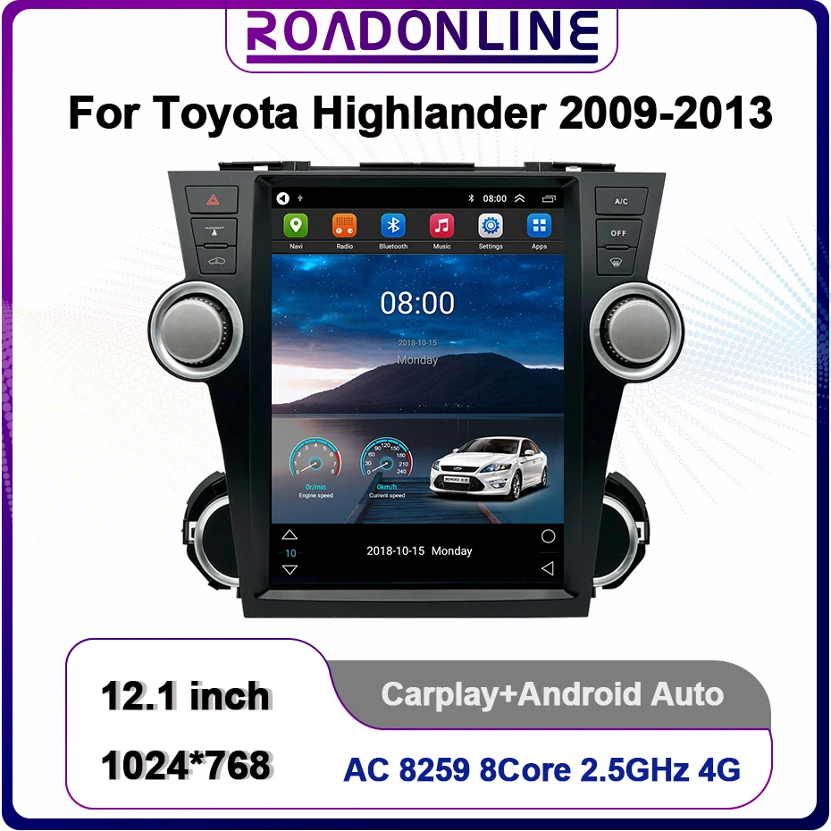 Автомагнитола 12,1 дюйма для Toyota Highlander 2009-2013, 12,1 дюйма, Android 13, GPS-навигация, мультимедийные видеоплееры, стереоприемник
Автомагнитола 12,1 дюйма для Toyota Highlander 2009-2013, 12,1 дюйма, Android 13, GPS-навигация, мультимедийные видеоплееры, стереоприемник