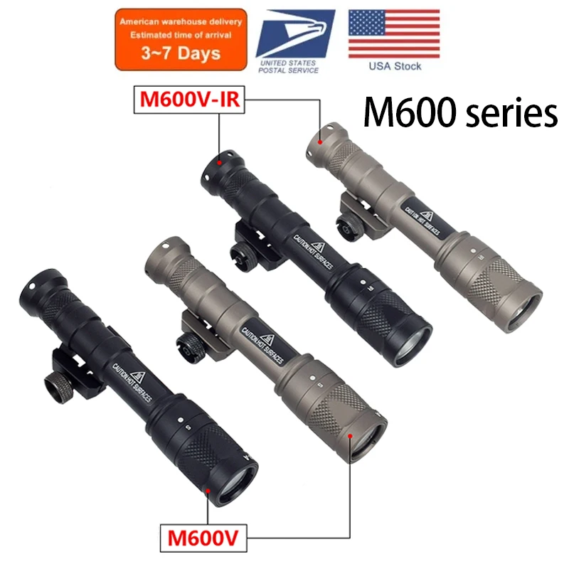 Tactical Surefire M600C M600 M600B M600V IR Ultra Tactical Scout Light Rifle Weapon Flashlight Hunting Momentary Pressure Switch
Tactical Surefire M600C M600 M600B M600V IR Ultra Tactical Scout Light Rifle Weapon Flashlight Hunting Momentary Pressure Switch