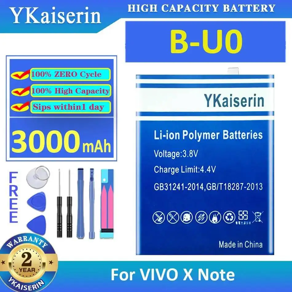 High-Capacity For Vivo X Note B-U0 Premium Replacement Mobile Phone Battery 3000Mah
High-Capacity For Vivo X Note B-U0 Premium Replacement Mobile Phone Battery 3000Mah