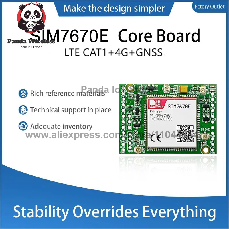 Поддержка GPS SIMcom SIM7670E Основная плата 4G LTE CAT4 + GNSS Высокоскоростное подключение для промышленной автоматизации Интернета вещей Применения M2M
Поддержка GPS SIMcom SIM7670E Основная плата 4G LTE CAT4 + GNSS Высокоскоростное подключение для промышленной автоматизации Интернета вещей Применения M2M