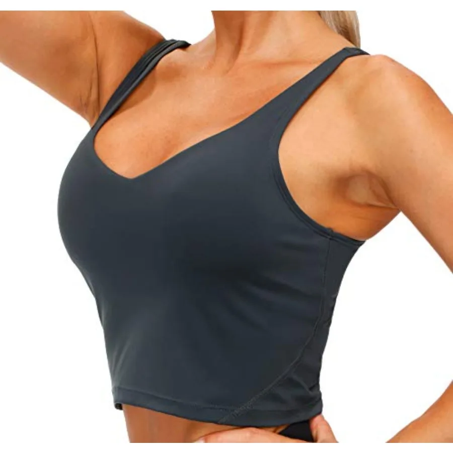 Womens' Sports Bra Longline Wirefree Padded with Support
Womens' Sports Bra Longline Wirefree Padded with Support
