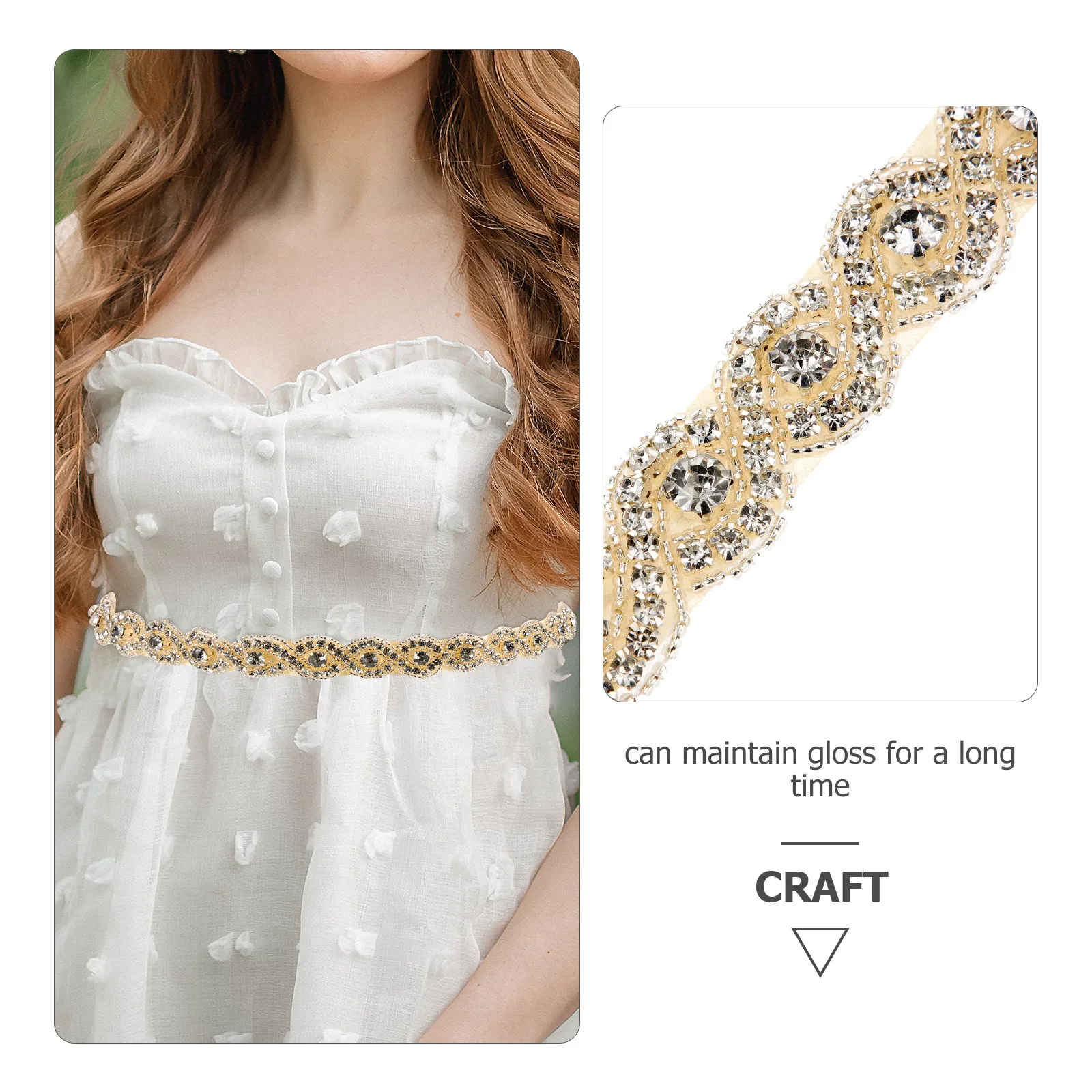 Rhinestone Wedding Belt Exquisite Craft Bright Durable European Bridal Gown Shower Gift Bridesmaid Dress Accessories
Rhinestone Wedding Belt Exquisite Craft Bright Durable European Bridal Gown Shower Gift Bridesmaid Dress Accessories
