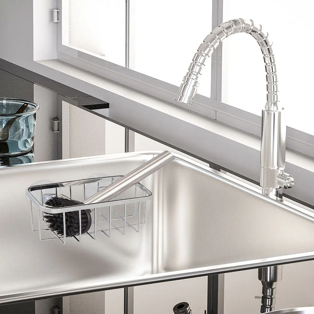 Sink Sponge Holderstainless Steel Kitchen Organizer Dish Cloth Hanger Suction Cup Soap Storage Rounded Corner Smooth Edges
Sink Sponge Holderstainless Steel Kitchen Organizer Dish Cloth Hanger Suction Cup Soap Storage Rounded Corner Smooth Edges