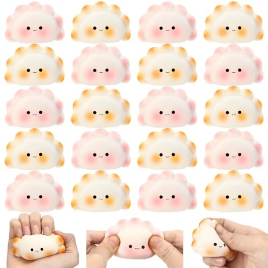 Stress relief fidget toy for office and party use, food-shaped dumpling design in assorted colors, soft stretchy silicone mater
Stress relief fidget toy for office and party use, food-shaped dumpling design in assorted colors, soft stretchy silicone mater