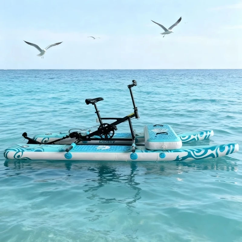 New Floating Inflatable Water Bike Pedal Boat Quick Inflation Lightweight Stainless Steel Water Bikes for Adults
New Floating Inflatable Water Bike Pedal Boat Quick Inflation Lightweight Stainless Steel Water Bikes for Adults