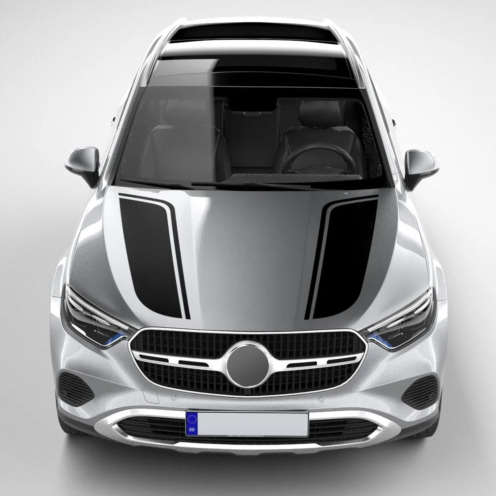 Car Hood Bonnet Racing Stripes Vinyl Decals Stickers for Mercedes Benz GLC Class X253 X254 2016-Present
Car Hood Bonnet Racing Stripes Vinyl Decals Stickers for Mercedes Benz GLC Class X253 X254 2016-Present