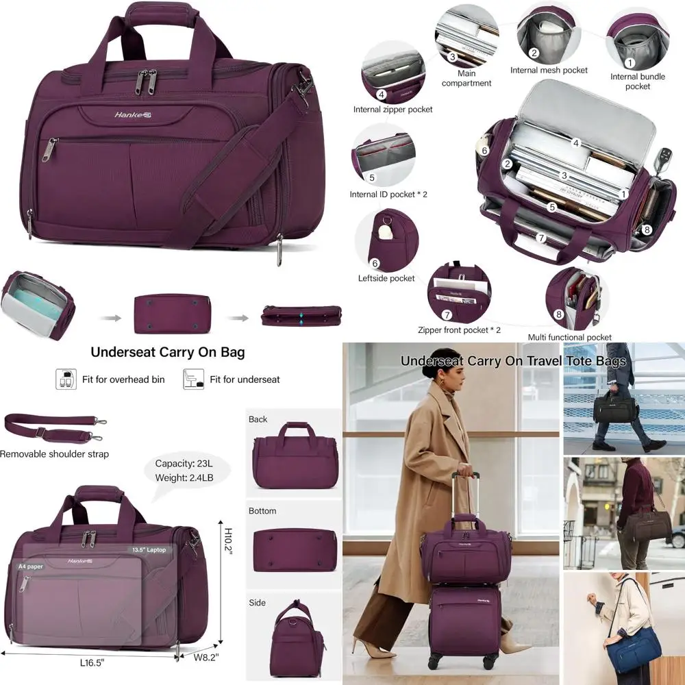 Compact Lightweight Women's Travel Bag, Foldable Personal Item Bag for Airplane Carry-On, Ideal Small Size Luggage for Efficient
Compact Lightweight Women's Travel Bag, Foldable Personal Item Bag for Airplane Carry-On, Ideal Small Size Luggage for Efficient