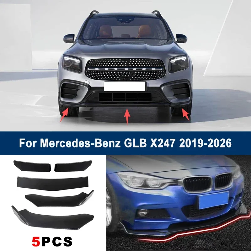 For Mercedes-Benz GLB X247 2019-2026 model, adjustable 5PCS front bumper lip spoiler protection decorative kit, car body kit
For Mercedes-Benz GLB X247 2019-2026 model, adjustable 5PCS front bumper lip spoiler protection decorative kit, car body kit