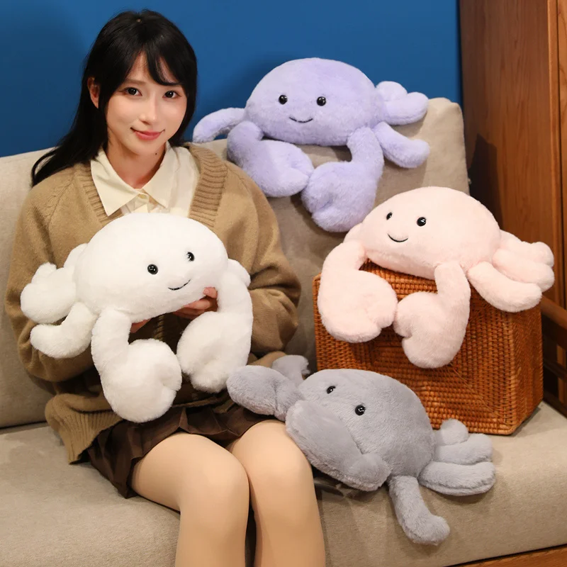 1pc Crab Plush Doll Sea Animal Pillow Fluffy Cushion Purple White Pink Grey Decoration Plushie Gift
1pc Crab Plush Doll Sea Animal Pillow Fluffy Cushion Purple White Pink Grey Decoration Plushie Gift