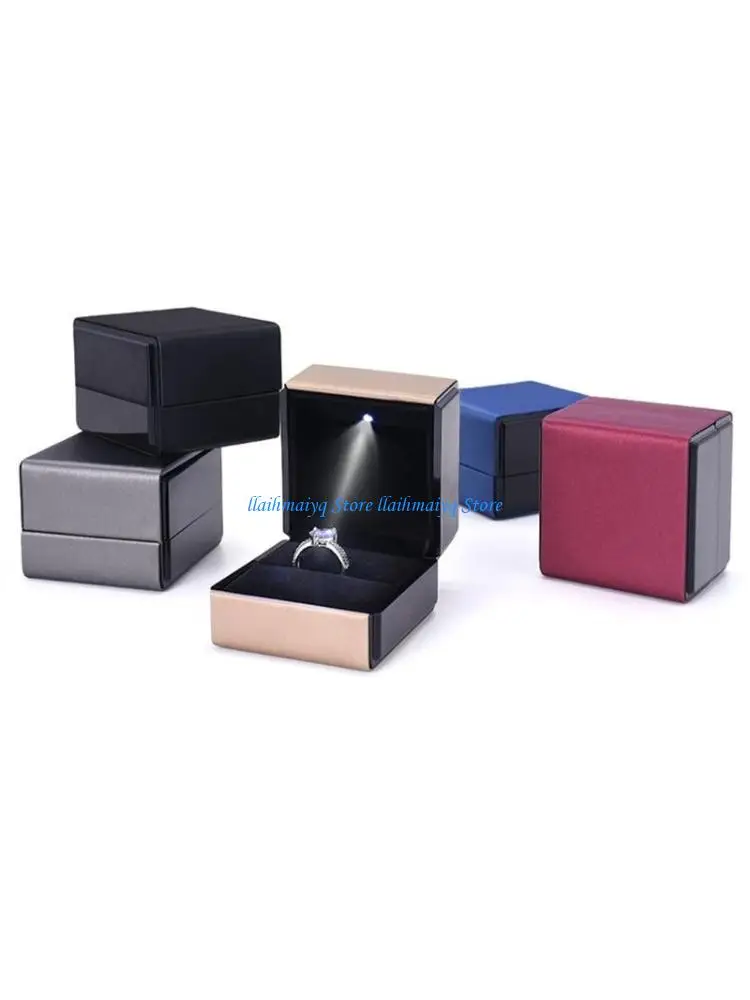 573B Proposal Wedding Engagement Ring Box Square Earrings Stoarge Holder Box LED Lighted Rings Box Jewelry Display Gifts Box
573B Proposal Wedding Engagement Ring Box Square Earrings Stoarge Holder Box LED Lighted Rings Box Jewelry Display Gifts Box