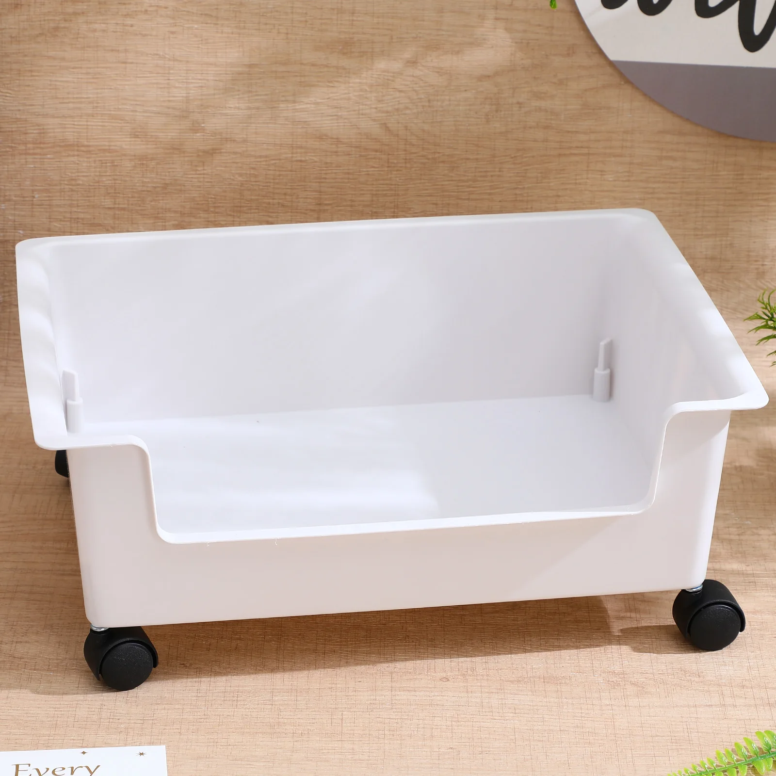 Storage Organizer with Wheels Heavy-Duty Book Storage Container Simple Design Smooth Surface for Dormitory Classroom Home
Storage Organizer with Wheels Heavy-Duty Book Storage Container Simple Design Smooth Surface for Dormitory Classroom Home