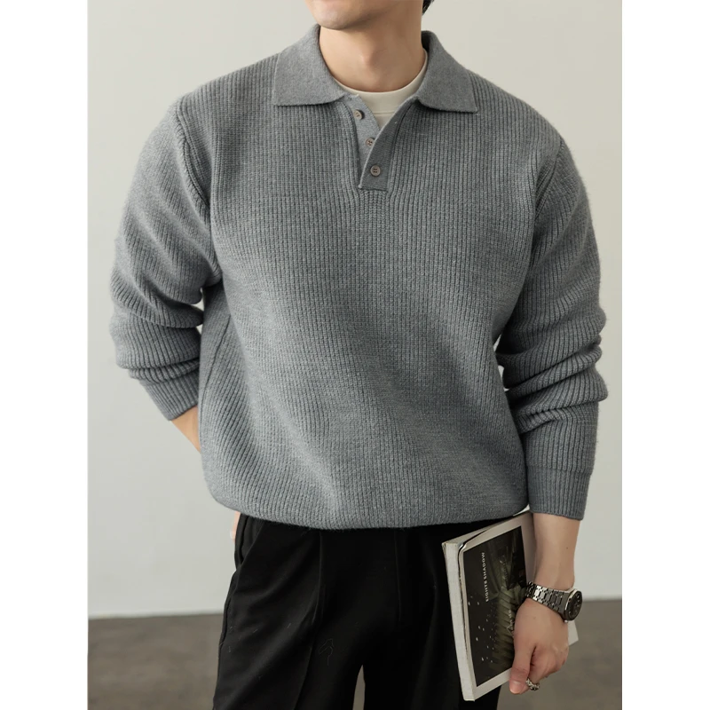 New Trendy Polo Collar Jumper Men Fashion Loose Version Knit Clothes Long Sleeve Polos Sweater Turn Down Collar Knitwear M-5XL
New Trendy Polo Collar Jumper Men Fashion Loose Version Knit Clothes Long Sleeve Polos Sweater Turn Down Collar Knitwear M-5XL