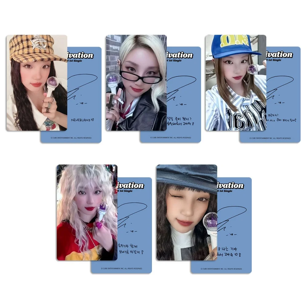 5Pcs/Set KPOP IDLE Member YUQI Album Motivation Photo Cards Fashion Two-Sided Lomo Cards Song YUQI HD Postcard Fans Collect Gift
5Pcs/Set KPOP IDLE Member YUQI Album Motivation Photo Cards Fashion Two-Sided Lomo Cards Song YUQI HD Postcard Fans Collect Gift