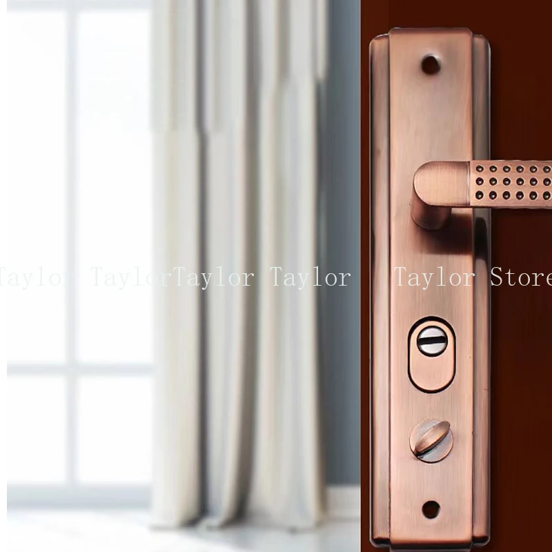 Anti-thief Multi-function Door Lock Handle Red Antique Copper Adjustable Direction Mortise Gate Handle Plate
Anti-thief Multi-function Door Lock Handle Red Antique Copper Adjustable Direction Mortise Gate Handle Plate