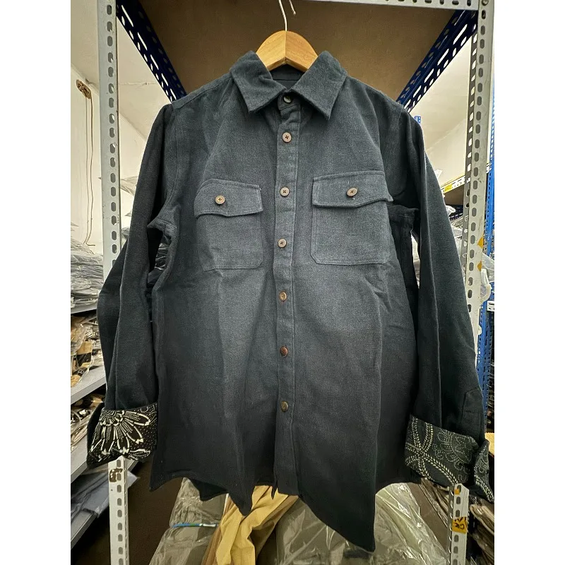 High Street Japanese Style VISVIM Indigo-dyed Classic Retro Fashion Shirt Men Women Fashion Shirts Men's Clothing
High Street Japanese Style VISVIM Indigo-dyed Classic Retro Fashion Shirt Men Women Fashion Shirts Men's Clothing