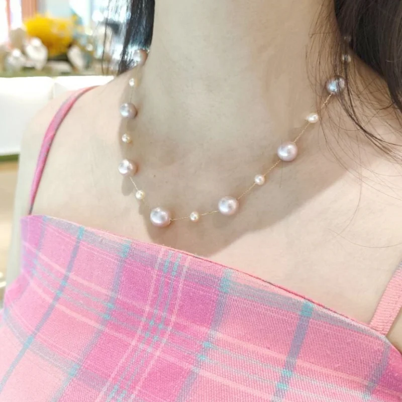 Big 18K yellow gold necklace pendant au750 natural purple pink freshwater pearl Fine Jewelry 12mm sky luxury party wedding gift 
Big 18K yellow gold necklace pendant au750 natural purple pink freshwater pearl Fine Jewelry 12mm sky luxury party wedding gift