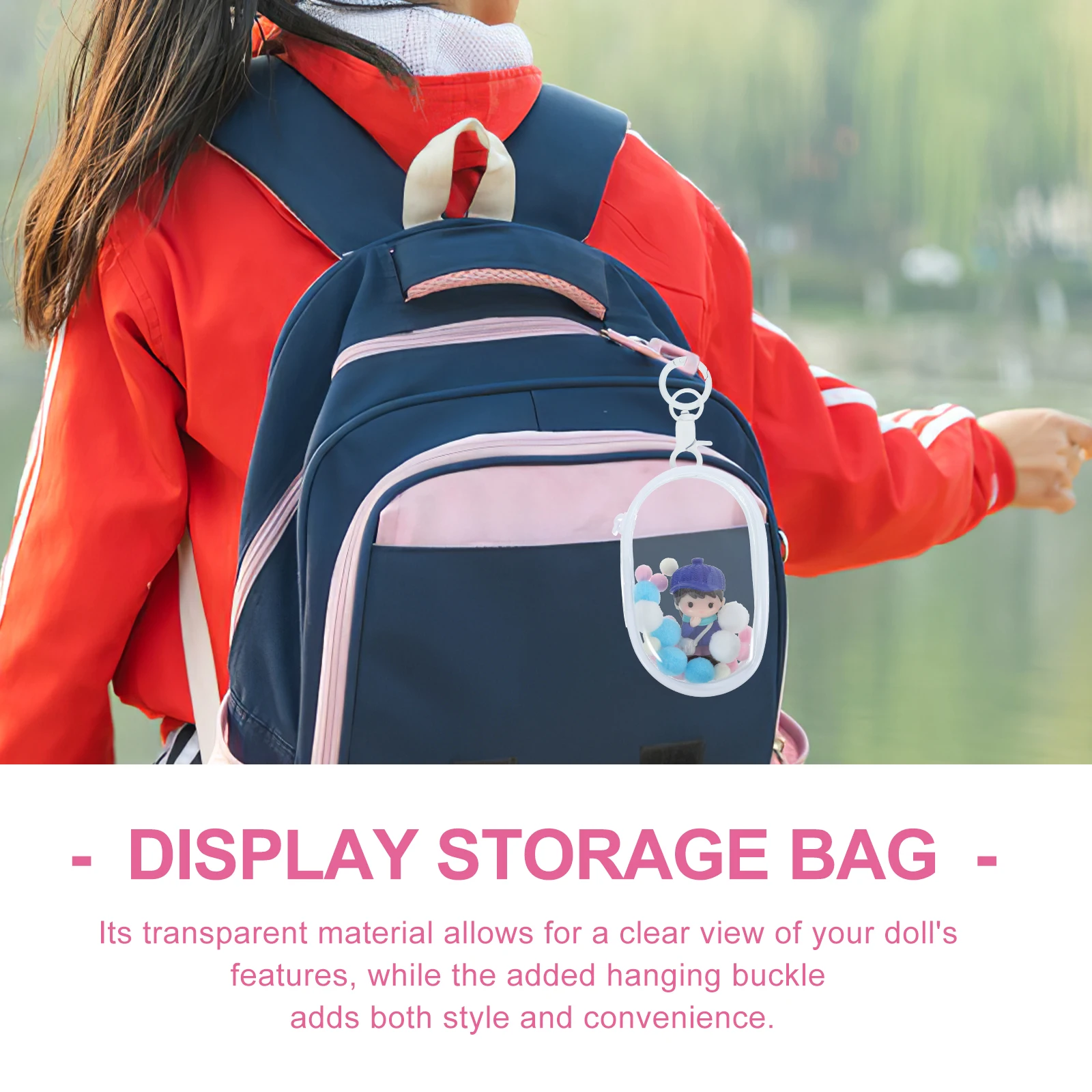 Clear PVC Display Bag Multifunctional Carrier Case Portable Storage for Accessories with Pompom
Clear PVC Display Bag Multifunctional Carrier Case Portable Storage for Accessories with Pompom