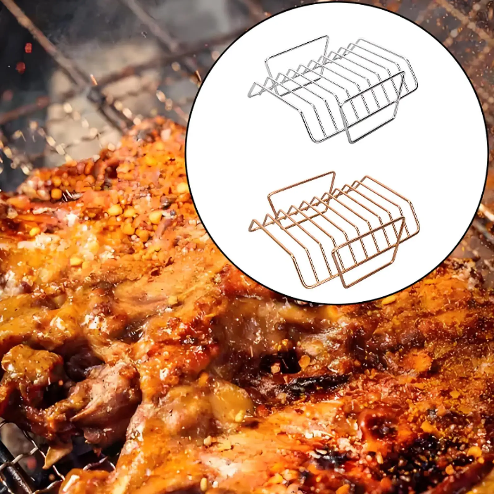 Rib Grill Rack Versatile Space Saving Easy to Use Portable Steel Roasting Stand Roast Rack for Yard Kitchen Garden Roasts
Rib Grill Rack Versatile Space Saving Easy to Use Portable Steel Roasting Stand Roast Rack for Yard Kitchen Garden Roasts