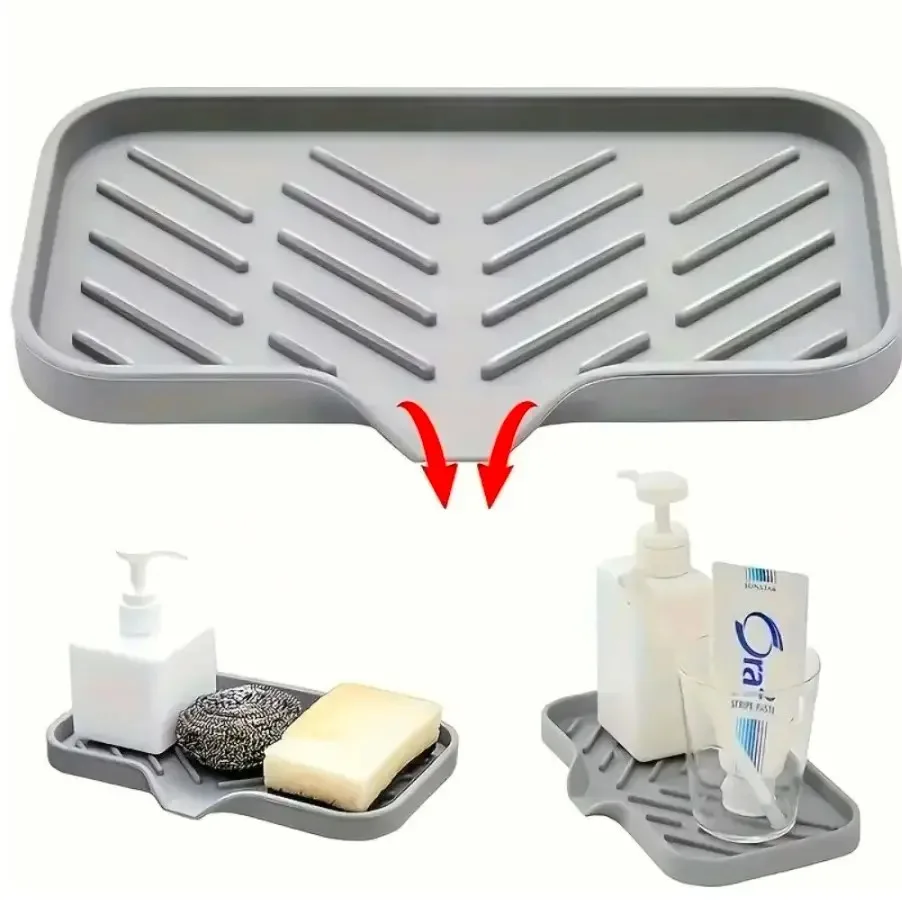 1Pc Grey Silicone Soap Storage Rack, Self-draining Soap Dish Drain Mat Space-Saving Design for Shower Sink Bathtub, Ideal for Bathroom Kitchen Bar Toilet
1Pc Grey Silicone Soap Storage Rack, Self-draining Soap Dish Drain Mat Space-Saving Design for Shower Sink Bathtub, Ideal for Bathroom Kitchen Bar Toilet