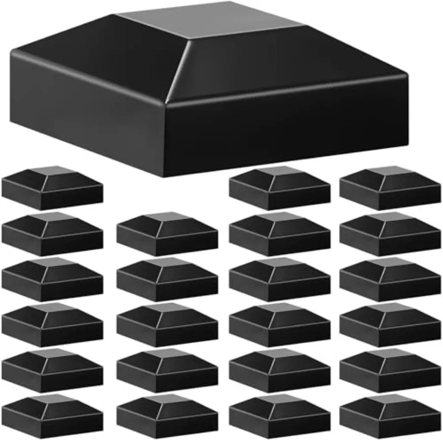 Dunzy Aluminum Fence Post Caps 2" x 2" Black Post Caps Fence Topper Pressure Fit Post Cover for Mailbox Metal Wood Plastic Viny
Dunzy Aluminum Fence Post Caps 2" x 2" Black Post Caps Fence Topper Pressure Fit Post Cover for Mailbox Metal Wood Plastic Viny