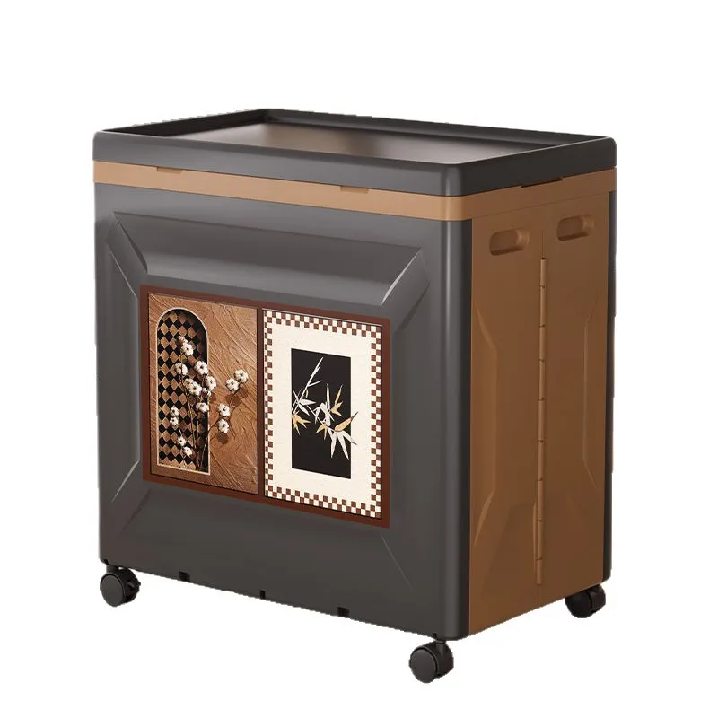 Clothes storage cabinet Flip cover box Large capacity size sorting with pulley Clothes quilt
Clothes storage cabinet Flip cover box Large capacity size sorting with pulley Clothes quilt