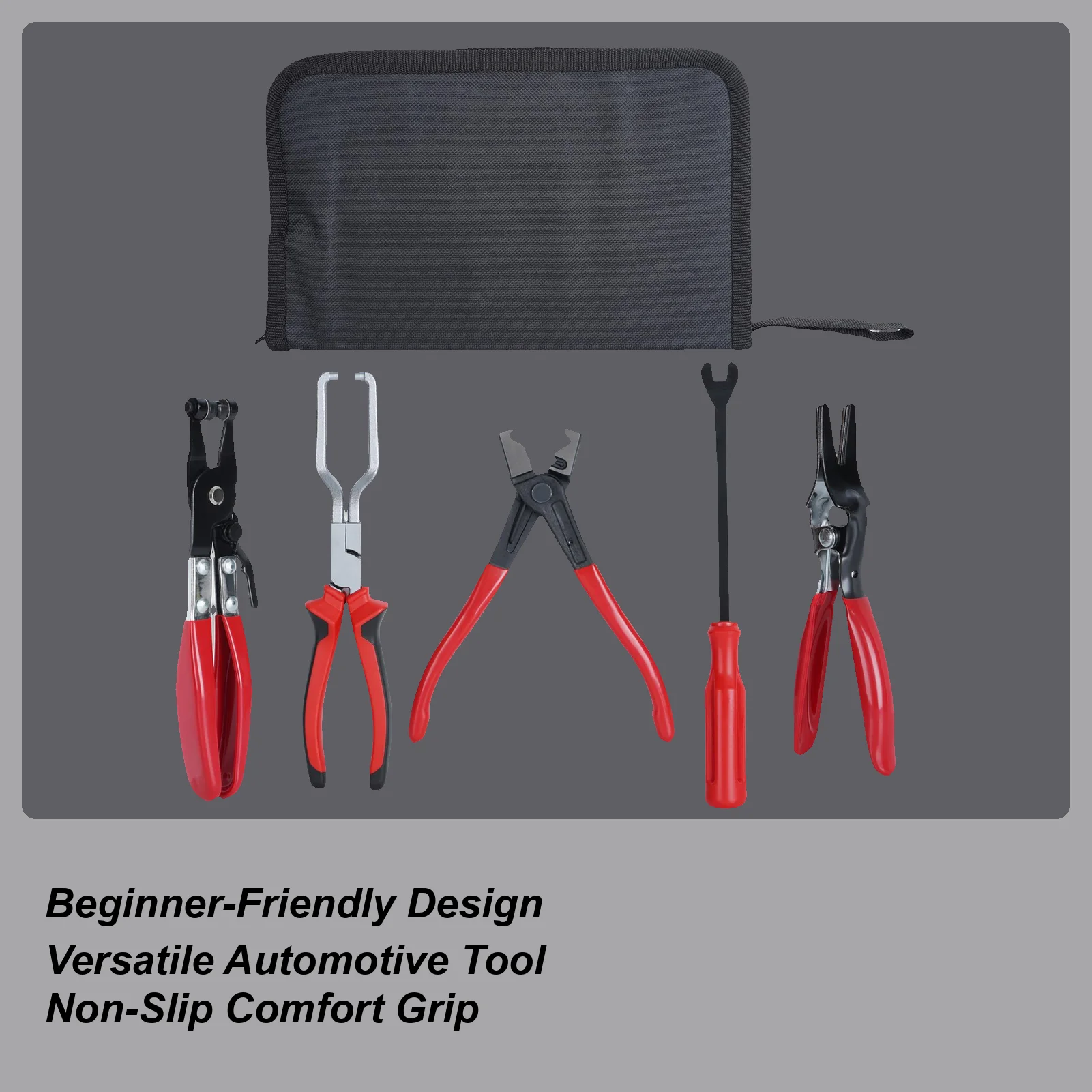 5pcs Car Tool Kit Professional Hose Clamp Pliers Set Fuel Line Disconnection and Removal Tool Kit for Auto Repair
5pcs Car Tool Kit Professional Hose Clamp Pliers Set Fuel Line Disconnection and Removal Tool Kit for Auto Repair