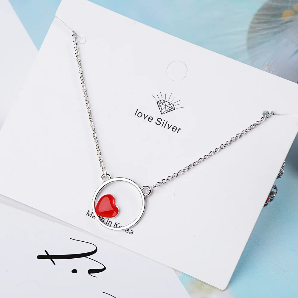 925 Sterling Silver Red Heart Aesthetic Necklaces For Women Luxury Fine Jewelry Accessories Wholesale Female Items
925 Sterling Silver Red Heart Aesthetic Necklaces For Women Luxury Fine Jewelry Accessories Wholesale Female Items