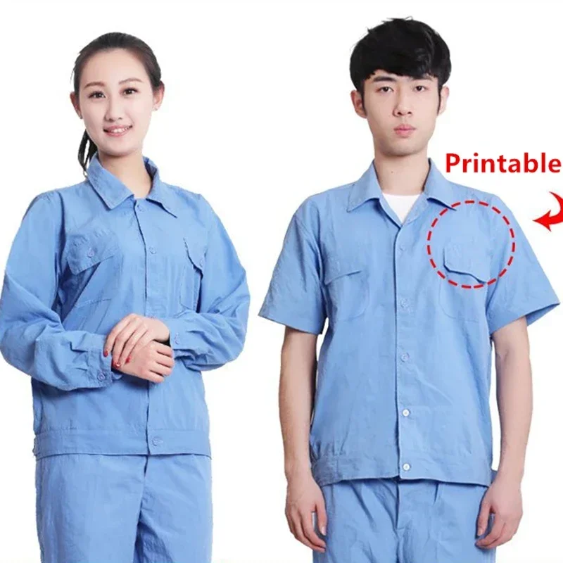 Long Short Sleeved Overalls Men Women Breathable Lab Protective Thin Tooling Custom Characters 
Long Short Sleeved Overalls Men Women Breathable Lab Protective Thin Tooling Custom Characters