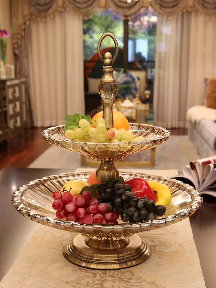 double-layer fruit plate fruit plate light luxury high-end dried fruit plate household living room coffee table ornament luxury
double-layer fruit plate fruit plate light luxury high-end dried fruit plate household living room coffee table ornament luxury