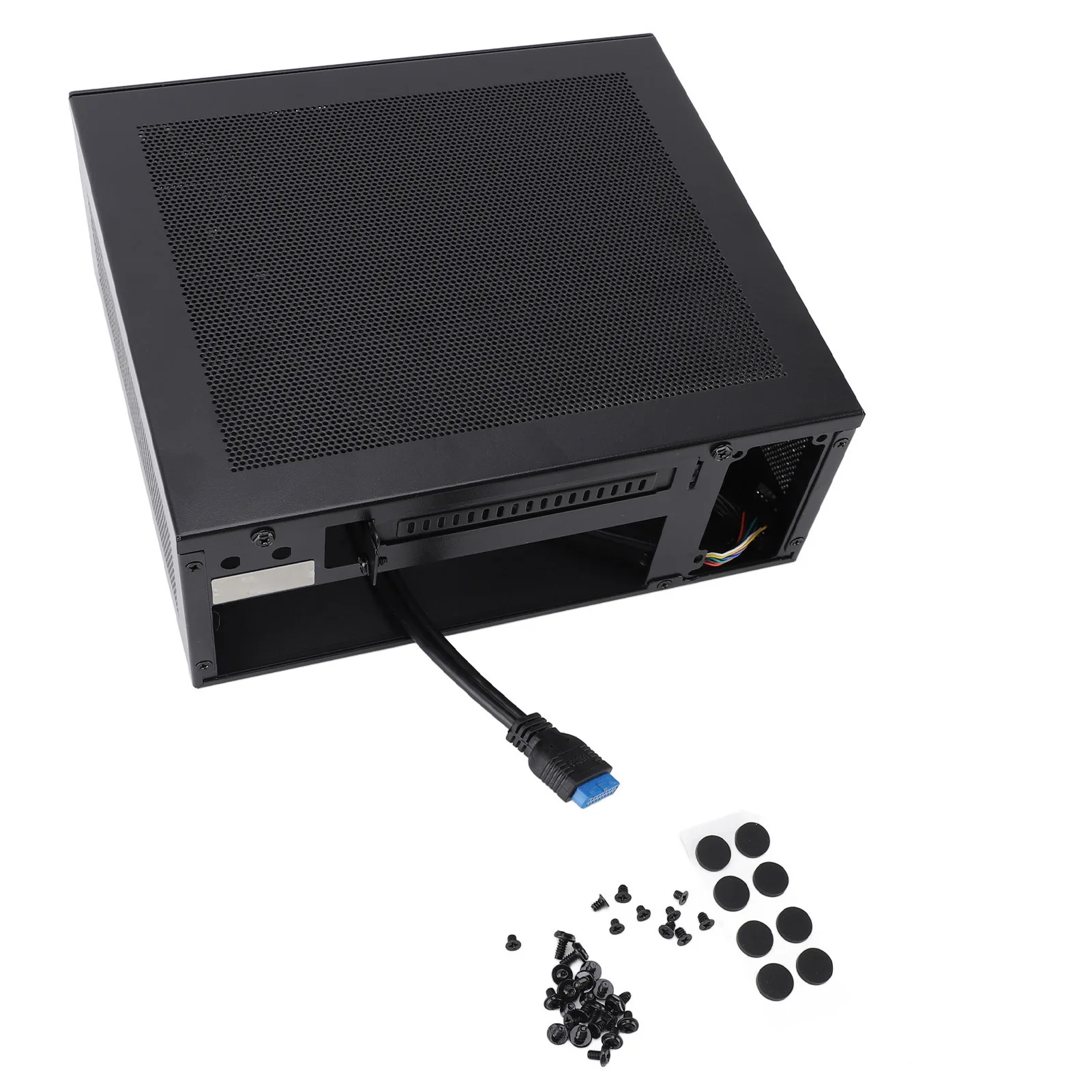 Compact Case High Performace Mesh Punch Sturdy Structure Front USB3.0 Ports Gaming Case Vertical Horizontal Placement for Home