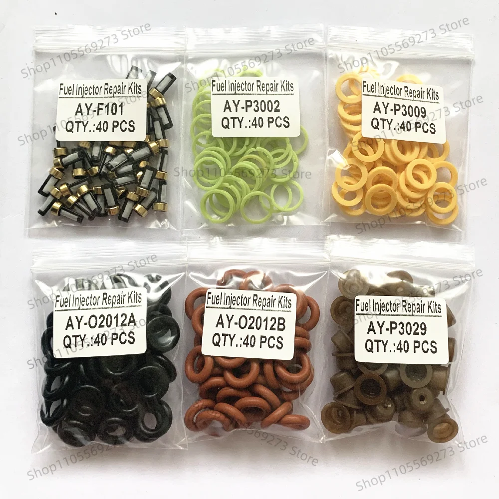 40 Sets Fuel Injector Service kits For Bo-sch Universal Type For 0280150943 0280150556 Repair Kits
40 Sets Fuel Injector Service kits For Bo-sch Universal Type For 0280150943 0280150556 Repair Kits