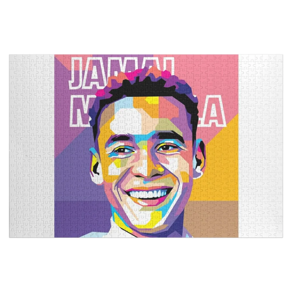 Jamal Musiala in WPAP Style Jigsaw Puzzle Custom Wooden Name Customized Gifts For Kids Puzzle
Jamal Musiala in WPAP Style Jigsaw Puzzle Custom Wooden Name Customized Gifts For Kids Puzzle