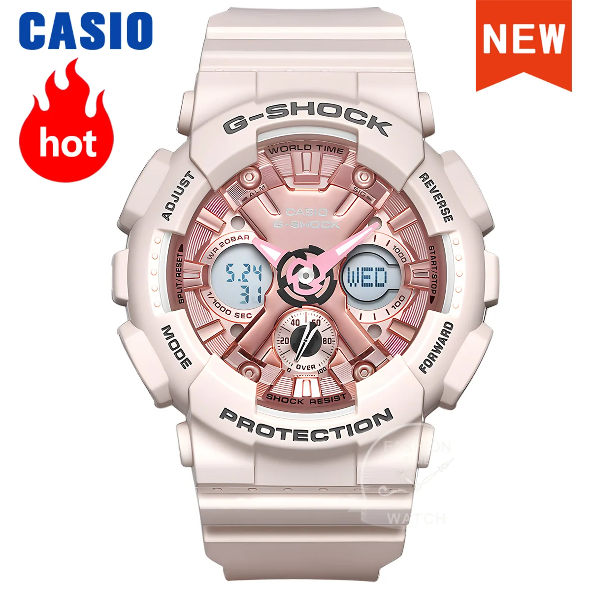 Часы Casio для женщин Модные модели Водонепроницаемые спортивные многофункциональные электронные часы женские наручные GMA-S120MF-4A
Часы Casio для женщин Модные модели Водонепроницаемые спортивные многофункциональные электронные часы женские наручные GMA-S120MF-4A