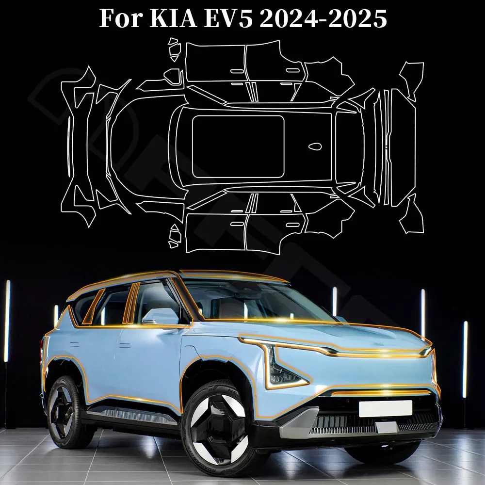 For Kia EV5 2024 2025 TPU Paint Protection Film Car Body Sticker Anti-scratch Protective Transparent PPF Accessories 8.5mil 
For Kia EV5 2024 2025 TPU Paint Protection Film Car Body Sticker Anti-scratch Protective Transparent PPF Accessories 8.5mil