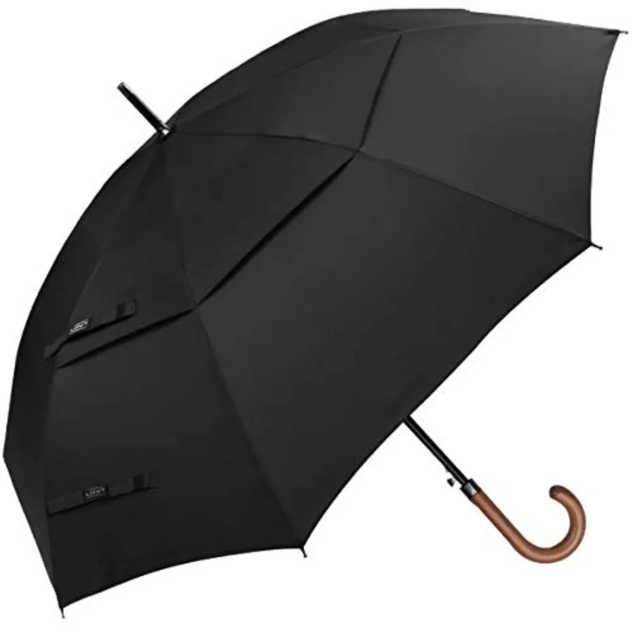 52/62inch Wooden J Handle Golf Umbrella Windproof UV Protection Classic Stick Wedding Cane Umbrellas, Auto Open Cane Hook Handl
52/62inch Wooden J Handle Golf Umbrella Windproof UV Protection Classic Stick Wedding Cane Umbrellas, Auto Open Cane Hook Handl