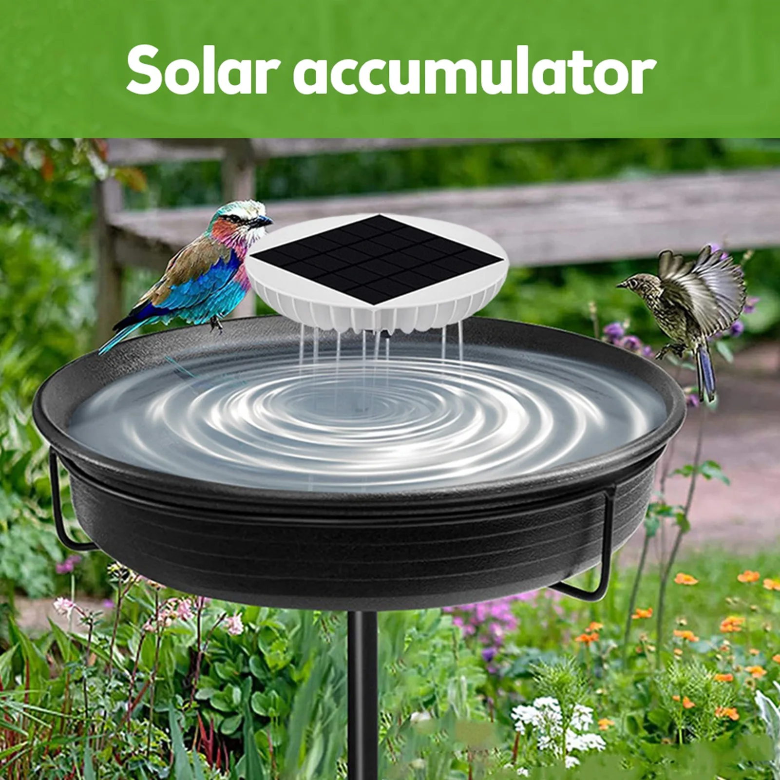 Solar for Bird Bath 3.7V 1500mAh Backup Lithium Battery Bird Bath Fish Tank Water Stirrer Solar Panel Brushless Motor Water Wave
Solar for Bird Bath 3.7V 1500mAh Backup Lithium Battery Bird Bath Fish Tank Water Stirrer Solar Panel Brushless Motor Water Wave