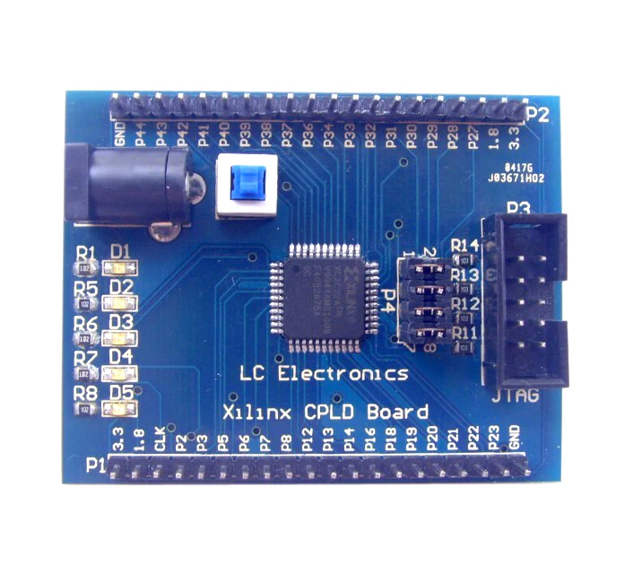 Xilinx CoolRunner-II XC2C32A CPLD макетная плата, обучающая плата, Экспериментальная плата, XC2C32A-6VQG44C FPGA
Xilinx CoolRunner-II XC2C32A CPLD макетная плата, обучающая плата, Экспериментальная плата, XC2C32A-6VQG44C FPGA
