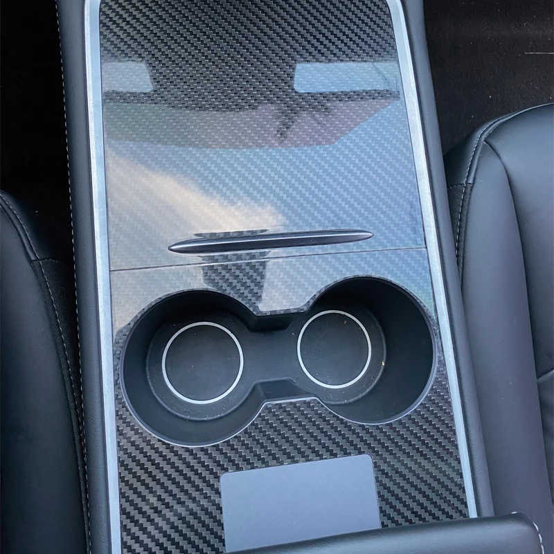 Car Accessories For Tesla Model 3 Y 2021 2022 2023 Carbon Fiber Central Control Front Water Cup Holder Cover Trim Stickers
Car Accessories For Tesla Model 3 Y 2021 2022 2023 Carbon Fiber Central Control Front Water Cup Holder Cover Trim Stickers