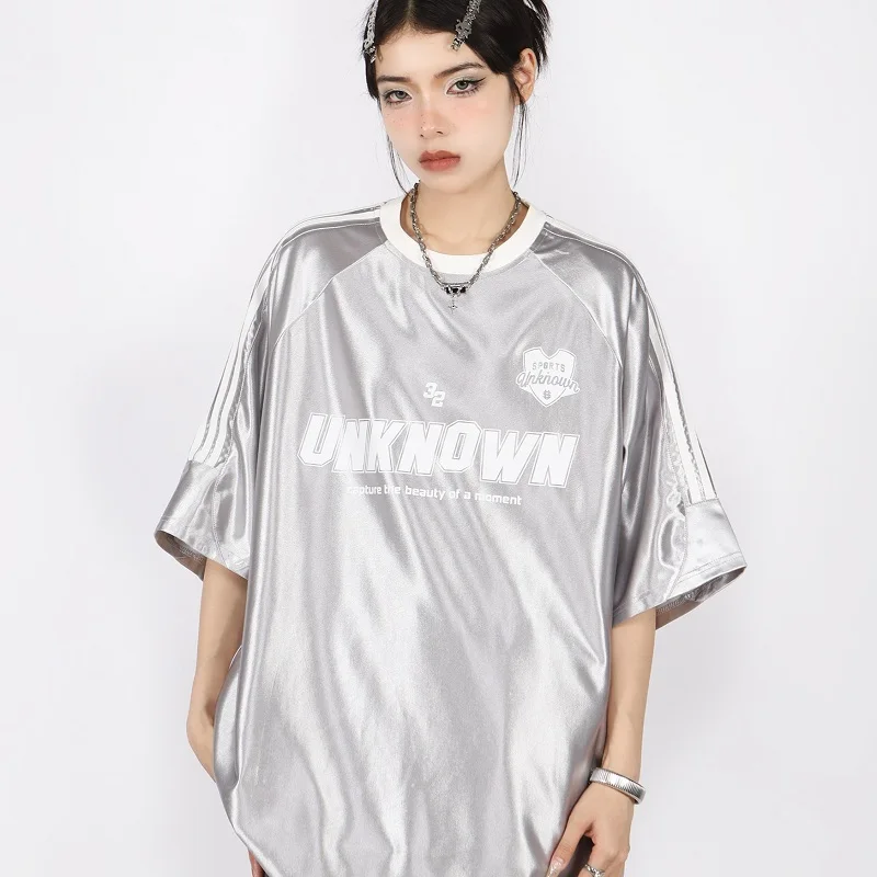 National Tide Original Light Design Short-Sleeved T-Shirt Female Summer Couple American Retro Shoulder Sleeve Half-Sleeve Tops
National Tide Original Light Design Short-Sleeved T-Shirt Female Summer Couple American Retro Shoulder Sleeve Half-Sleeve Tops