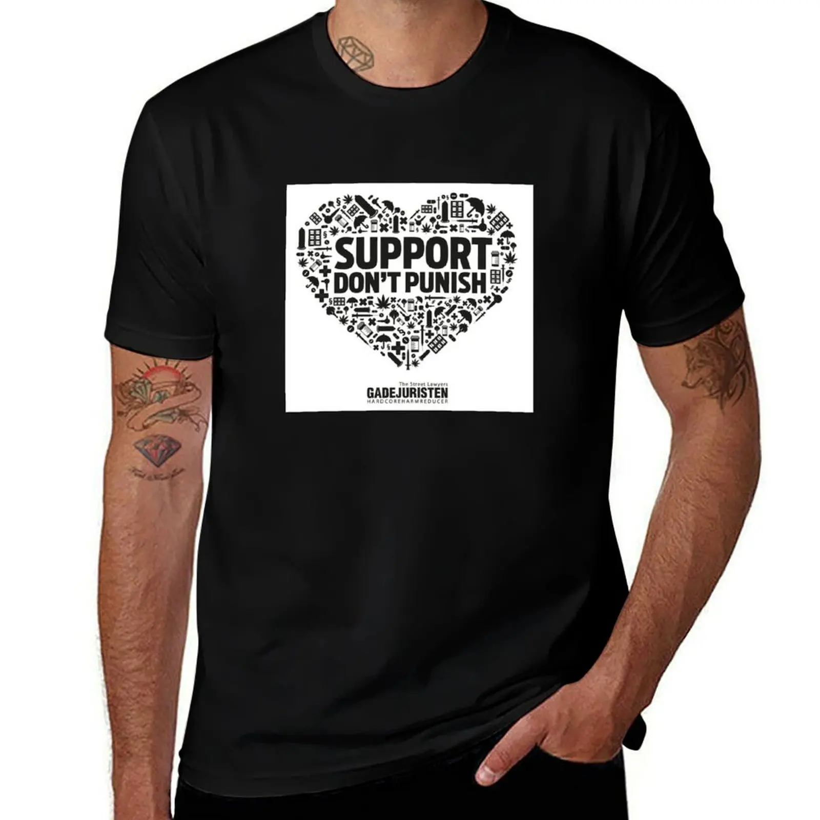 Support Don't Punish - Gadejuristen (Denmark) T-Shirt Soft Casual Short Sleeve Cotton Tee
Support Don't Punish - Gadejuristen (Denmark) T-Shirt Soft Casual Short Sleeve Cotton Tee