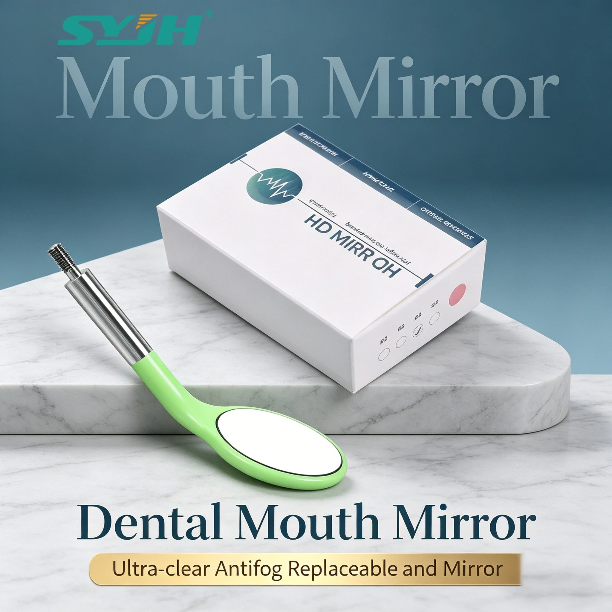 SYJH Dental HD Mouth Mirror Reflector Multifunction Checking Oral Detachable Antifog Replaceable 4 Colors Surface Exam Mirrors
SYJH Dental HD Mouth Mirror Reflector Multifunction Checking Oral Detachable Antifog Replaceable 4 Colors Surface Exam Mirrors