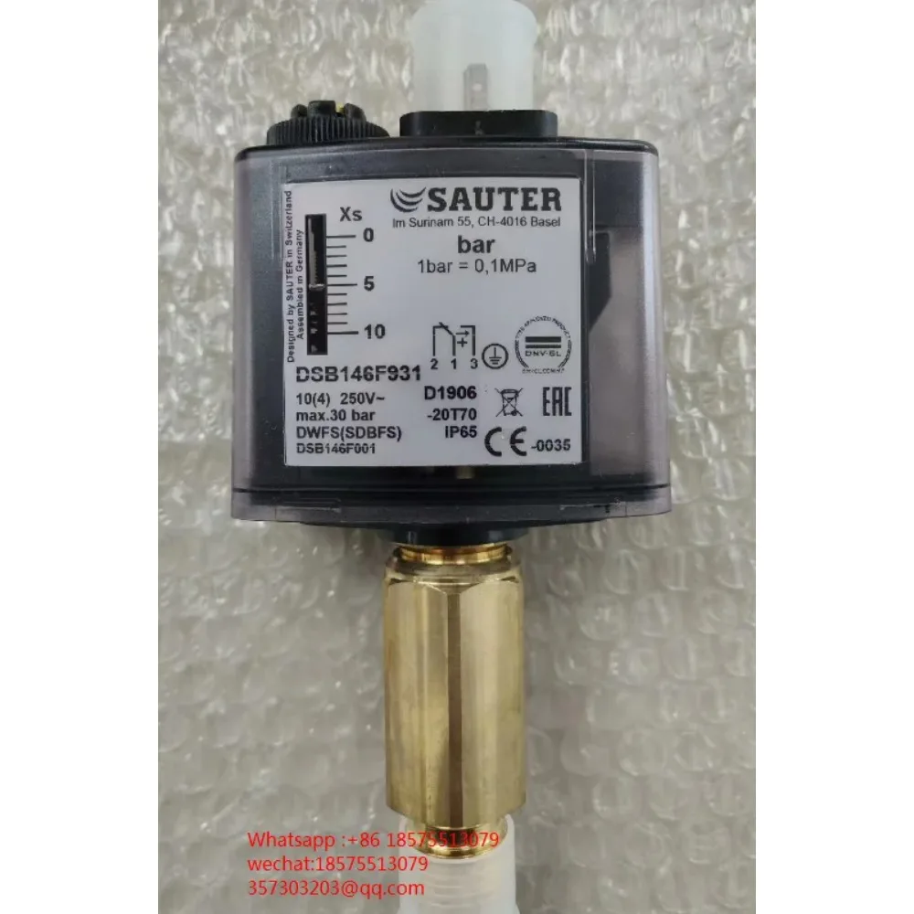 For SAUTER DSB146F931 Pressure Controller Switch Use By SAACKE 1 Pie
For SAUTER DSB146F931 Pressure Controller Switch Use By SAACKE 1 Pie
